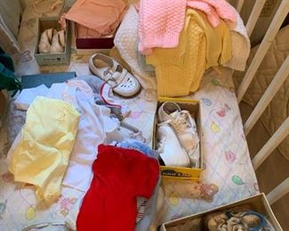 Vintage baby clothing.