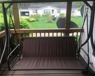 Porch Glider/Swing--Nice (Clean Cushions Included) 
