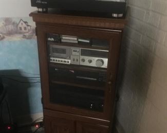 Vintage Amps, Turntable, Tape Players