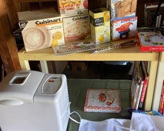 Bread maker, cruise in her kitchen gadgets, aprons and book light