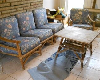 Bamboo/rattan porch furniture