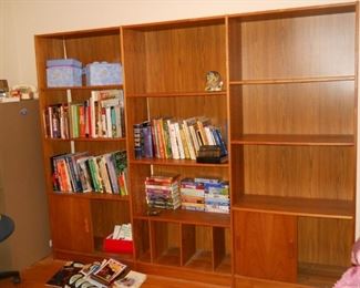 "teak" wall unit
