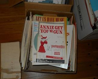 music books, sheet music