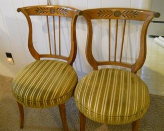 harpback chairs