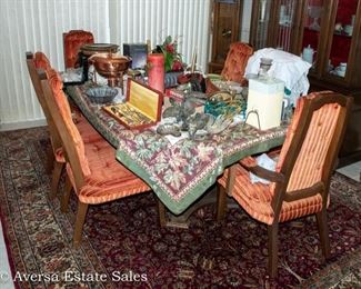 1960s Dining Set with six chairs