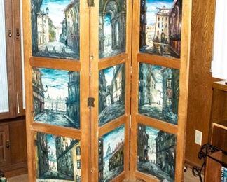 Room Dividers with painted panels by Firmin Santos