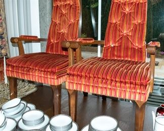 FABULOUS 1960s Velour Dining Chairs
