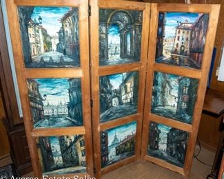 Room Divider - painted panels by Firmin Santos