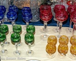 Bohemian Cut to Clear Crystal Stemware