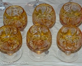 Bohemian Cut to Clear Crystal Stemware