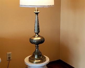 Elephant pedestal & table lamp