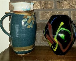 Pottery & art glass