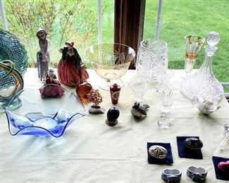 Chrystal, art glass, mini treasures