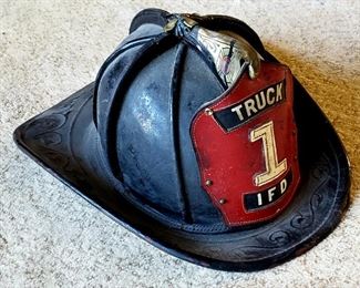 Vintage fireman's hat