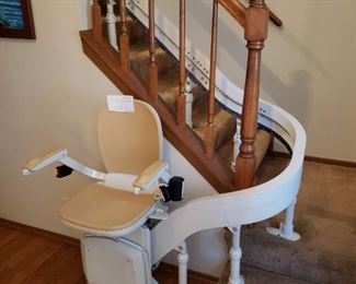 Stairlift chair and rails