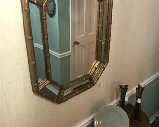 Bamboo-style mirror