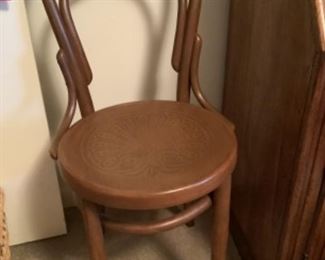 Bent wood chair