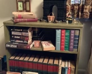 Many books and bookcases