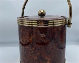 Brown and Gold Ice Bucket
