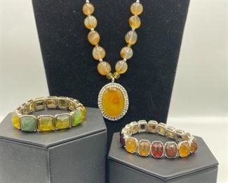 Deep Colored Jeweled Set