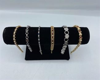 Simple Gold and Silver Bracelets