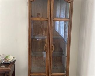Vintage Wooden China Cabinet