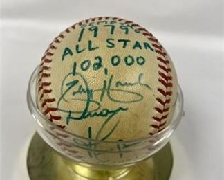 1979 Indians Signed Baseball