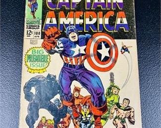 Key 12¢ Captain America #100 Comic Book