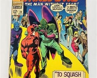 12¢ Daredevil #34 Comic Book