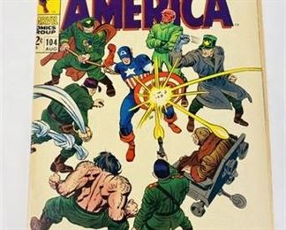 12¢ Captain America #104 Comic Book