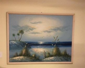 Signed Art, 51” x 39”. 