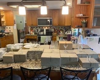 Sasaki stemware (Noritake), mostly NIB