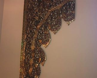 3 panels in total. 2 side panels H= 57", W=24"