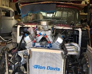 Showing Front View of 57 Ford Custom Showndown (Dismantled)