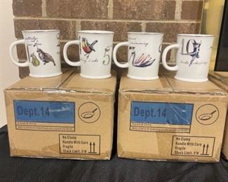 BHG 12 Days of Christmas 4pk Assorted Mugs