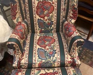 Chair and Matching Ottoman