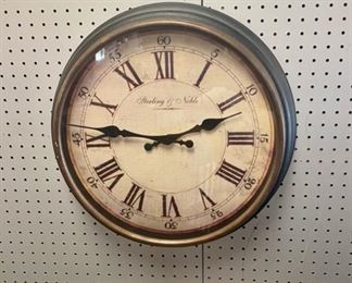 Sterling & Noble large wall clock (battery operated) 