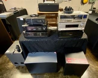 We have all types of stereo/tv equipment: Speakers, Receivers, Stereos, DVD/CD Players, and much more!