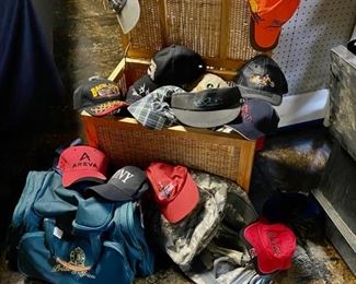 Need a ball cap? We've got lots of vintage hats & canvas travel bags