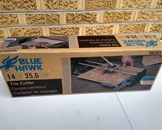 Blue hawk tile cutter 14"