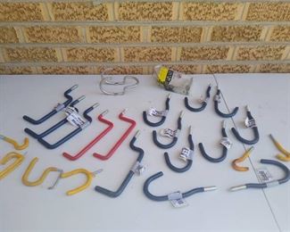 Garage hooks & brackets