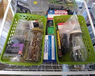 Large lot of fasteners