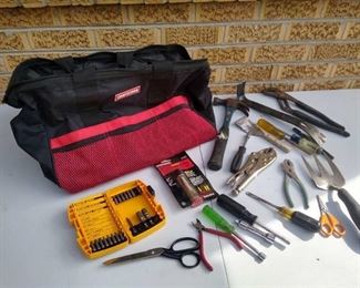 Large craftsman tool bag w/tools
