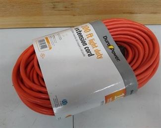 New 100' light duty extension cord