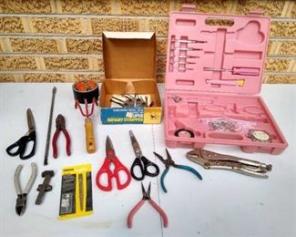 Hand tools, duck tape, garden tools, attachments, & more