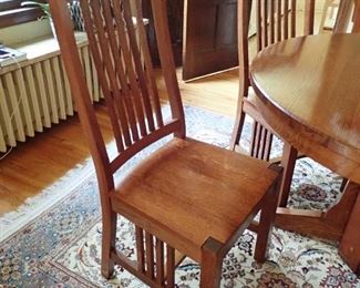 MISSION STYLE CHAIRS OAK