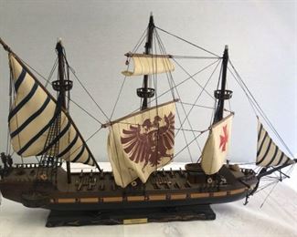 Wood Model 16th Century Ship - Gazeala Siglo XVI