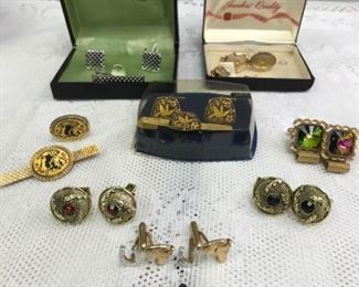Cuff links and Tie tacks Lot
