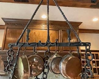 18th C Rare Hand Forged Cremaillere (cooking utensil rack).  See at StubbsEstates.com