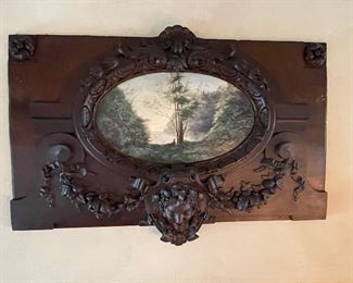 Pair of Unusual Black Forest Plaques and Paintings.  See StubbsEstates.com for auction listing